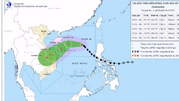 Bão số 12 có khả năng gây lũ lớn ở miền Trung