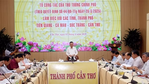 Tổ công tác của Thủ tướng Chính phủ làm việc với 4 tỉnh, thành Tây Nam bộ