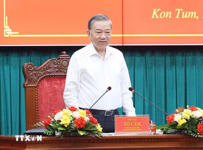 Tổng Bí thư: Kon Tum và Quảng Ngãi sau khi hợp nhất sẽ thành cực tăng trưởng mới -0