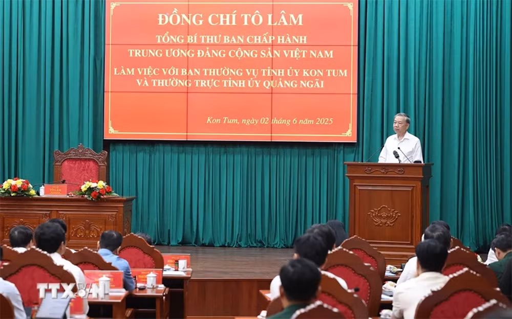 Tổng Bí thư: Kon Tum và Quảng Ngãi sau khi hợp nhất sẽ thành cực tăng trưởng mới -0