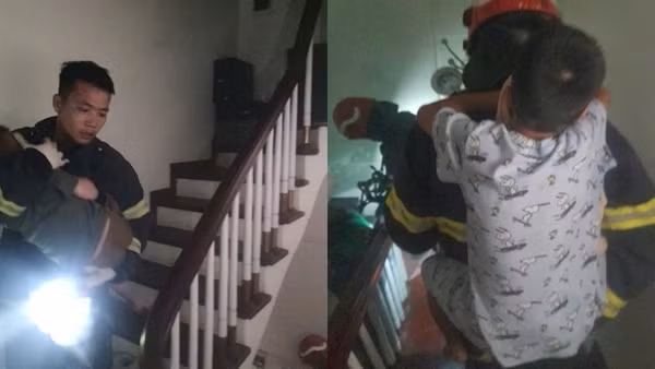 Công an TP Hà Nội kịp thời cứu 7 người thoát khỏi đám cháy trong đêm tại quận Đống Đa