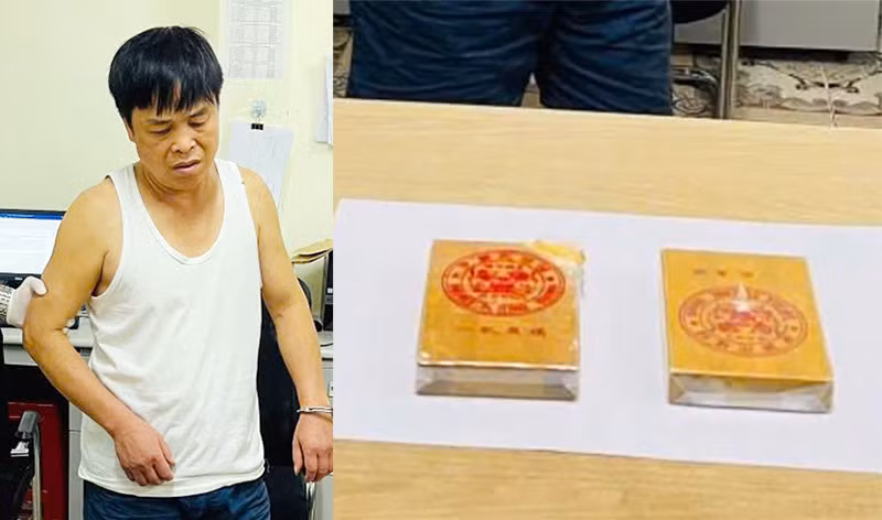 Bắt quả tang đối tượng vận chuyển trái phép 2 bánh heroin -0