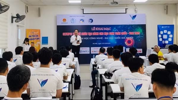 Lần đầu tiên Việt Nam tổ chức cuộc thi Olympic Trí tuệ nhân tạo dành cho học sinh