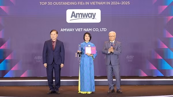 Amway Việt Nam vinh dự là doanh nghiệp FDI&nbsp;xuất sắc về dinh dưỡng và chăm sóc sức khỏe chủ động