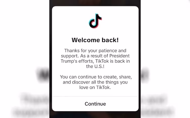 TikTok khôi phục dịch vụ tại Mỹ, gửi lời cảm ơn đặc biệt đến ông Trump -0