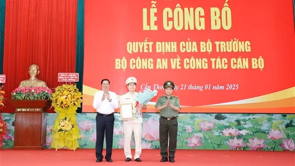 Công an TP Cần Thơ có tân Phó Giám đốc