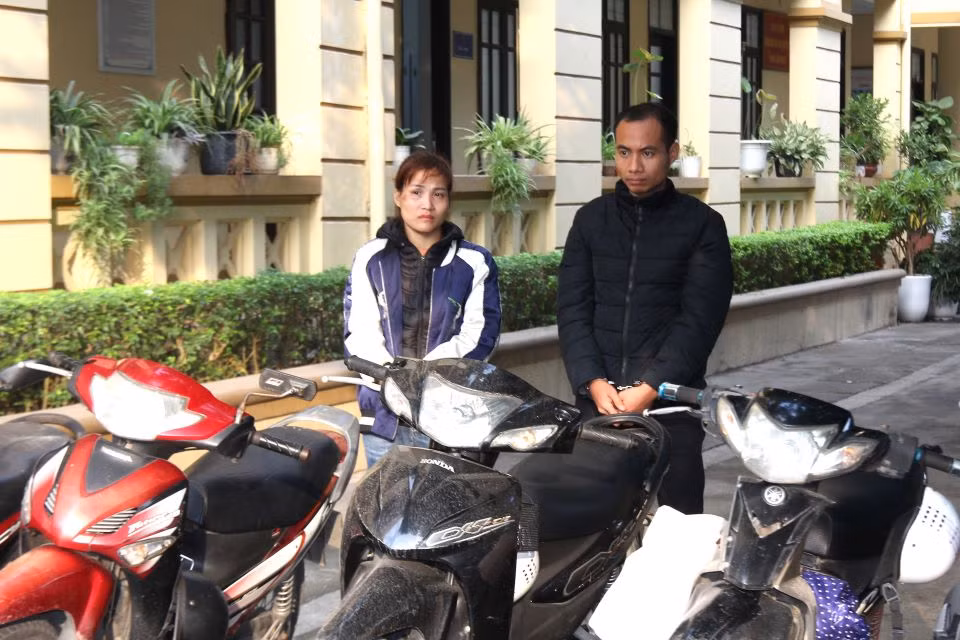 Bắt giữ cặp vợ chồng gây ra liên tiếp 10 vụ trộm cắp -0