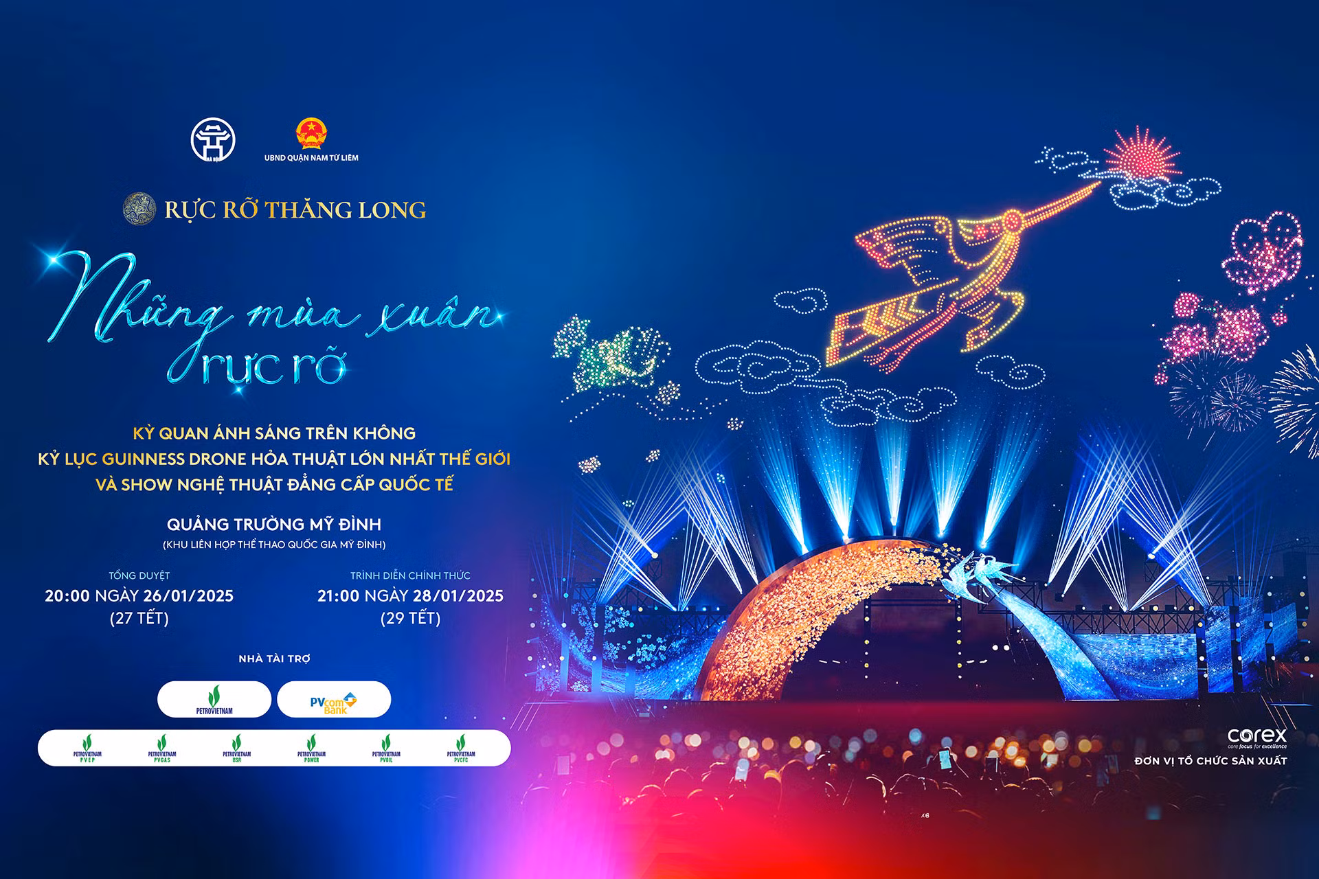 Petrovietnam và PVcomBank lần thứ hai liên tiếp đồng hành cùng TP Hà Nội tổ chức trình diễn ánh sáng nghệ thuật “Rực rỡ Thăng Long” -0