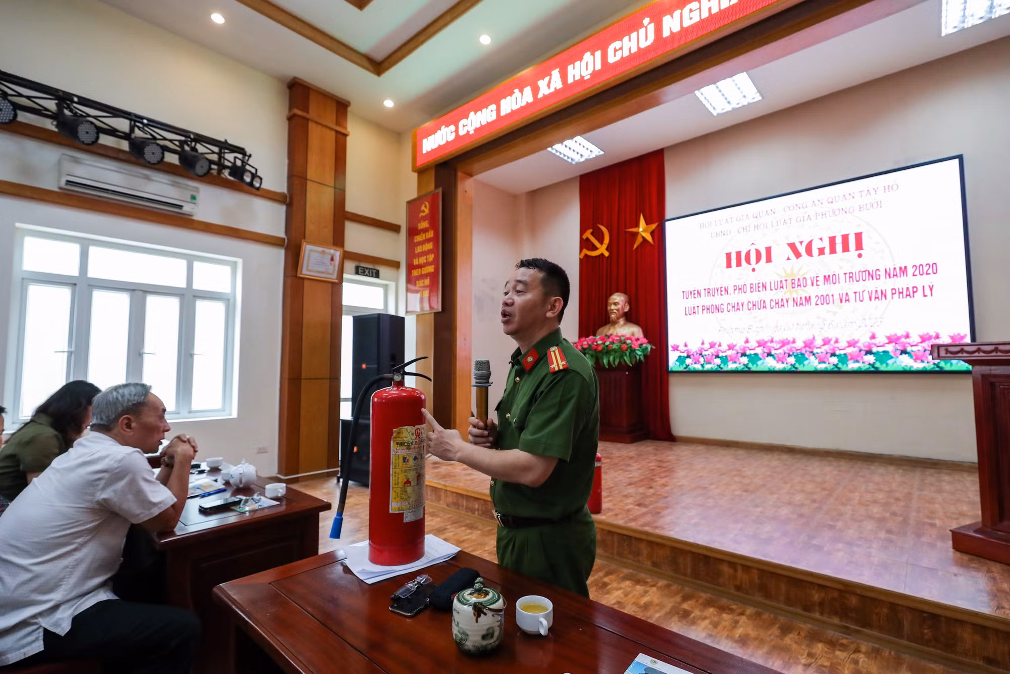 Phường Bưởi - Hà Nội: Mỗi người dân là một sứ giả bảo vệ môi trường và phòng cháy chữa cháy -0