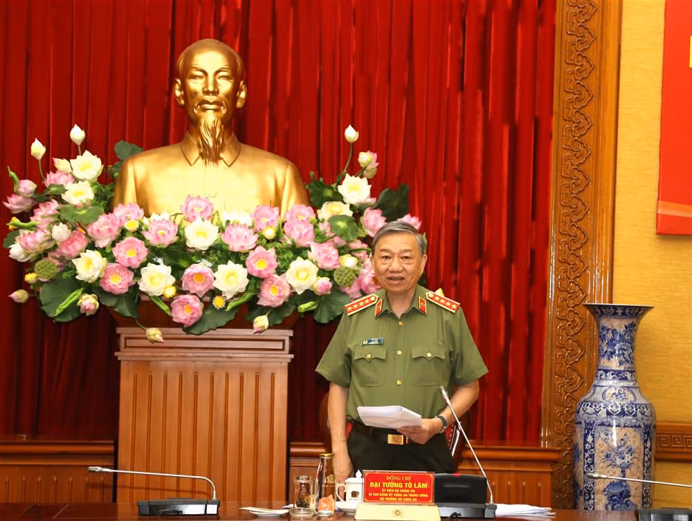 Ban Thường vụ Đảng ủy Công an Trung ương làm việc với Ban Thường vụ Tỉnh ủy Đồng Nai -0