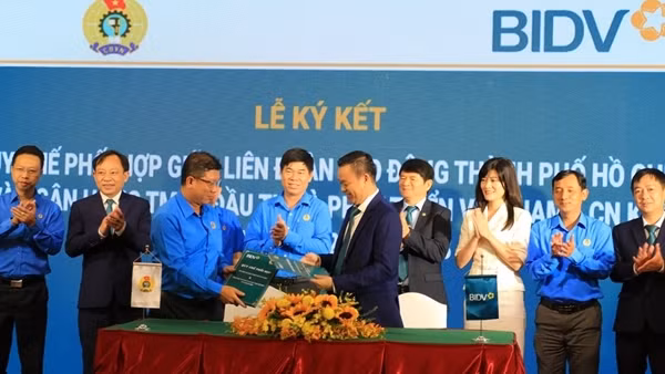 BIDV và Liên đoàn Lao động TP Hồ Chí Minh ký kết Quy chế phối hợp