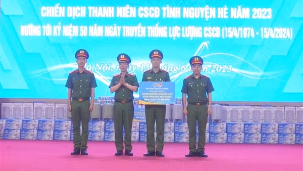 Tuổi trẻ Bộ Tư lệnh CSCĐ phát động Chiến dịch Thanh niên CSCĐ tình nguyện hè năm 2023