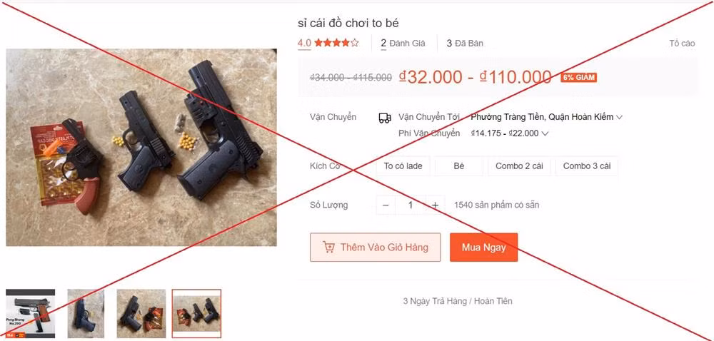 Khuyến cáo khi mua các mặt hàng đồ chơi có hại tới giáo dục nhân cách, sức khỏe trên mạng -0