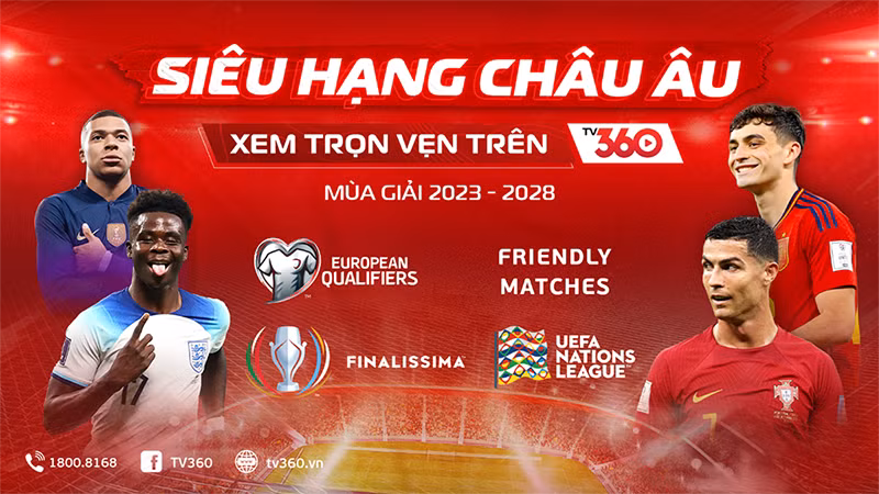 Viettel TV360 sở hữu bản quyền các giải đấu cấp đội tuyển thuộc UEFA -1