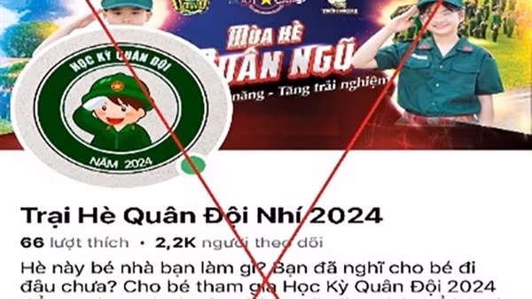 Bị lừa hơn 1 tỷ đồng khi đăng ký khóa học “Trại hè Quân đội Nhí 2024” trên mạng