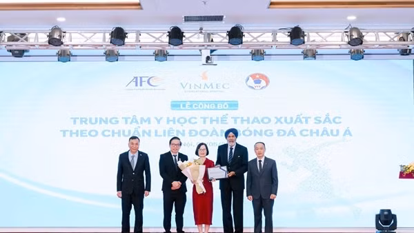 AFC công nhận Trung tâm y học thể thao Vinmec xuất sắc theo chuẩn AFC