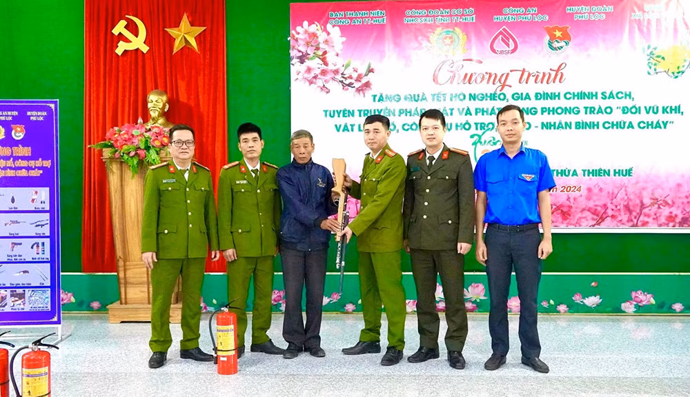 Hiệu quả vận động thu hồi vũ khí, vật liệu nổ ở Thừa Thiên Huế -0