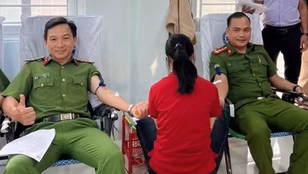 Lan tỏa phong trào hiến máu tình nguyện của cán bộ, chiến sĩ Công an
