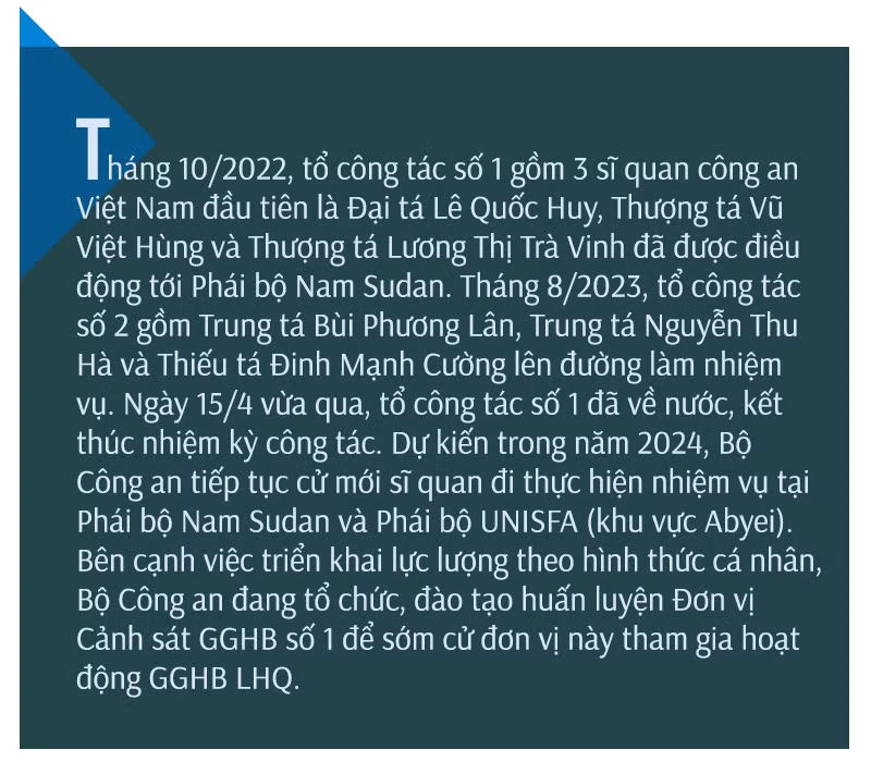 Dấu ấn Công an Việt Nam ở Nam Sudan -0