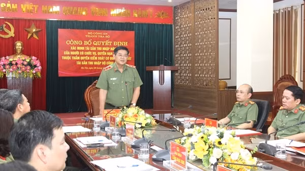 Xác minh tài sản, thu nhập 14 trưởng phòng và tương đương thuộc Bộ Công an