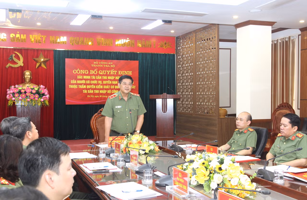 Xác minh, tài sản, thu nhập 14 Trưởng phòng và tương đương thuộc Bộ Công an -0
