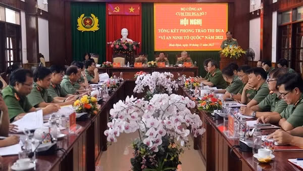 Sôi nổi phong trào thi Vì an ninh Tổ quốc đua cụm thi đua số 7