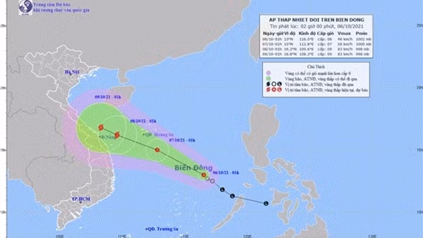 Vùng áp thấp vào biển Đông khả năng mạnh lên thành áp thấp nhiệt đới ảnh 2