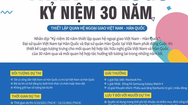 Công bố logo kỷ niệm 30 năm thiết lập quan hệ Việt-Hàn ảnh 4