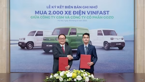 GOZO Express mua 2.000 xe tải điện VinFast EC Van từ Xanh SM