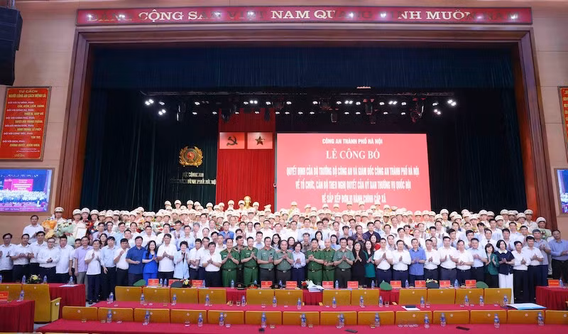 Công an TP Hà Nội ra mắt 126 Công an phường, xã theo mô hình tổ chức mới -2