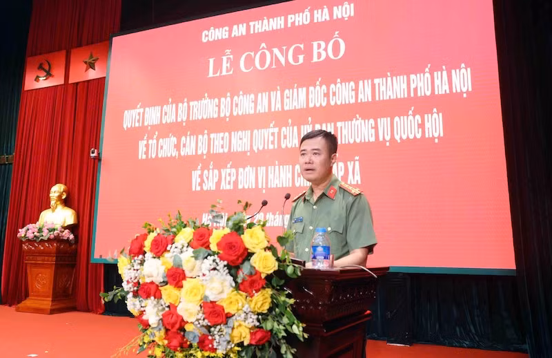 Công an TP Hà Nội ra mắt 126 Công an phường, xã theo mô hình tổ chức mới -0