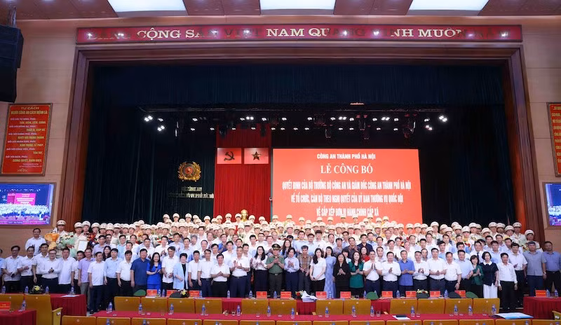 Công an TP Hà Nội ra mắt 126 Công an phường, xã theo mô hình tổ chức mới -1