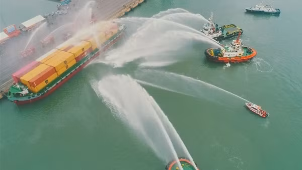 Bà Rịa - Vũng Tàu diễn tập chữa cháy, cứu nạn, cứu hộ tại Cụm Tân Cảng Cái Mép
