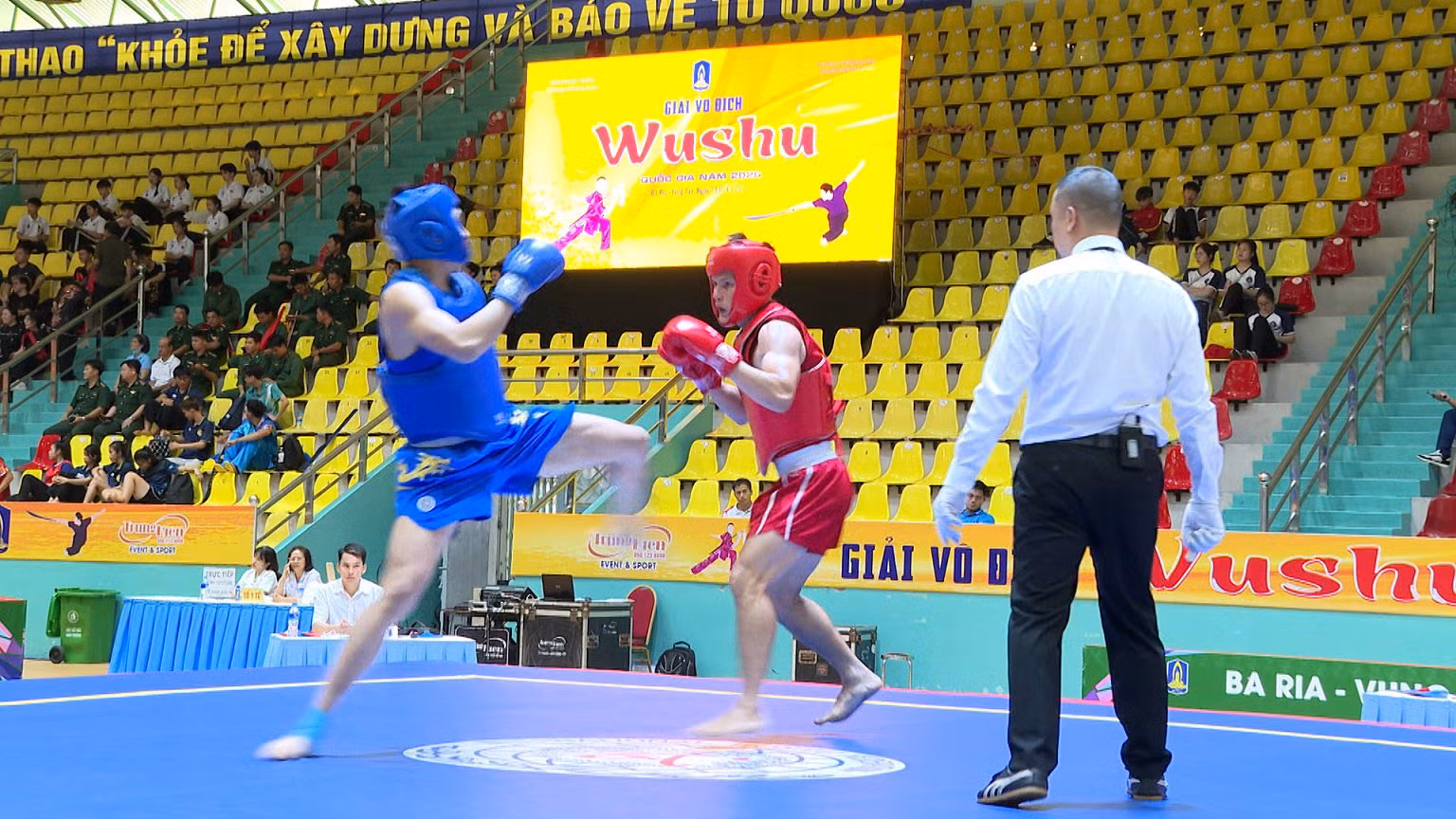 Đoàn Wushu CAND đoạt 7 huy chương tại Giải vô địch Wushu quốc gia -0