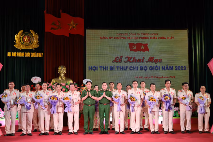 Sôi nổi Hội thi Bí thư chi bộ giỏi Trường Đại học PCCC -0
