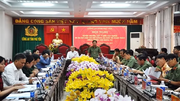 Công an Phú Yên lấy ý kiến đóng góp 5 dự án Luật do Bộ Công an chủ trì soạn thảo