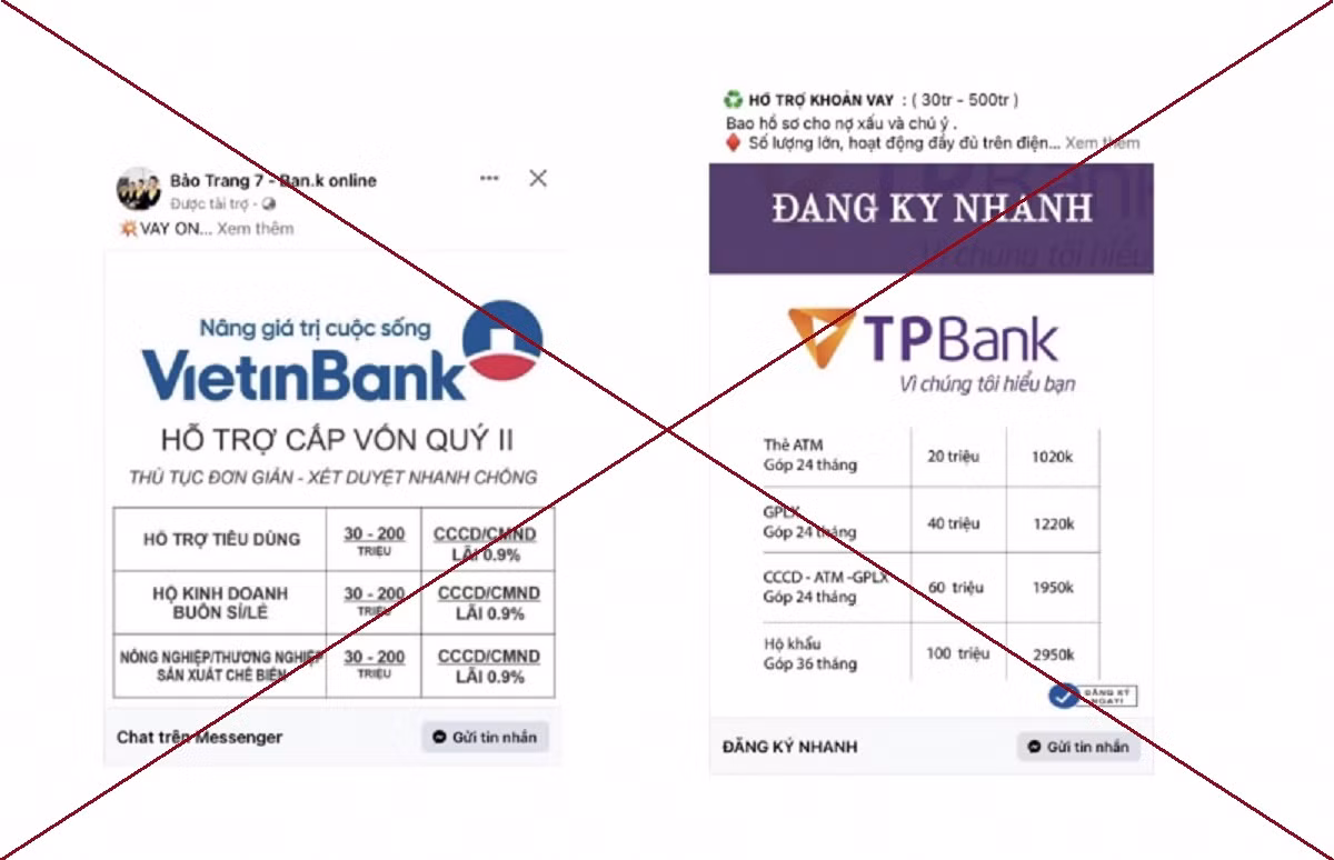 Cảnh giác với thủ đoạn cho vay tiền online mạo danh các cơ quan, tổ chức, cá nhân -0