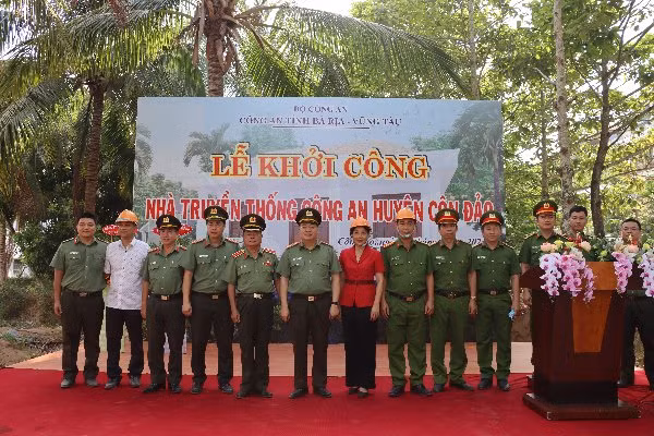 Khởi công xây dựng Nhà truyền thống Công an huyện Côn Đảo. -0