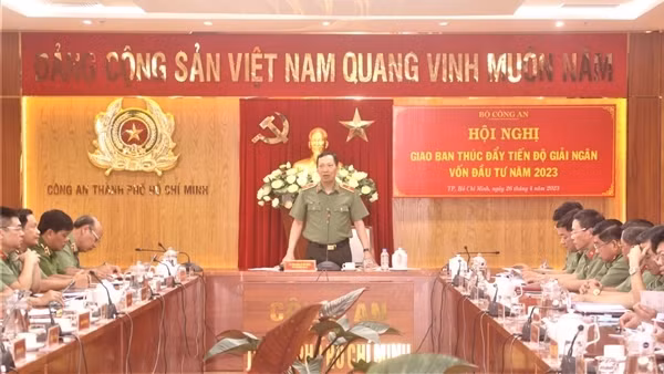 Đảm bảo tiến độ, chất lượng giải ngân vốn đầu tư công tại Công an các đơn vị phía Nam