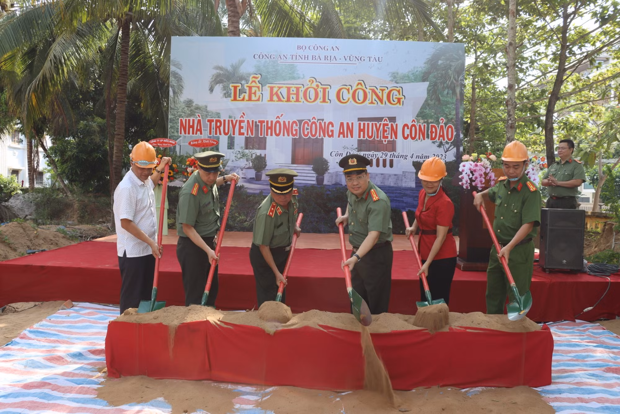 Khởi công xây dựng Nhà truyền thống Công an huyện Côn Đảo. -0
