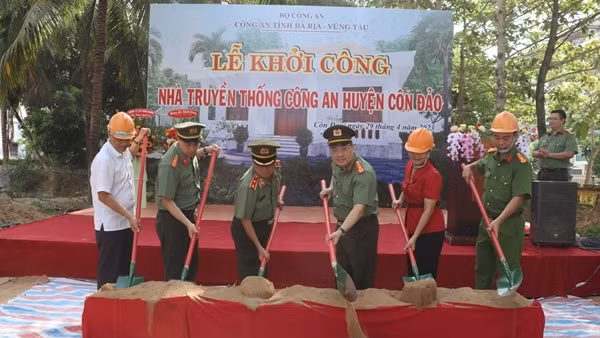 Khởi công xây dựng Nhà truyền thống Công an huyện Côn Đảo
