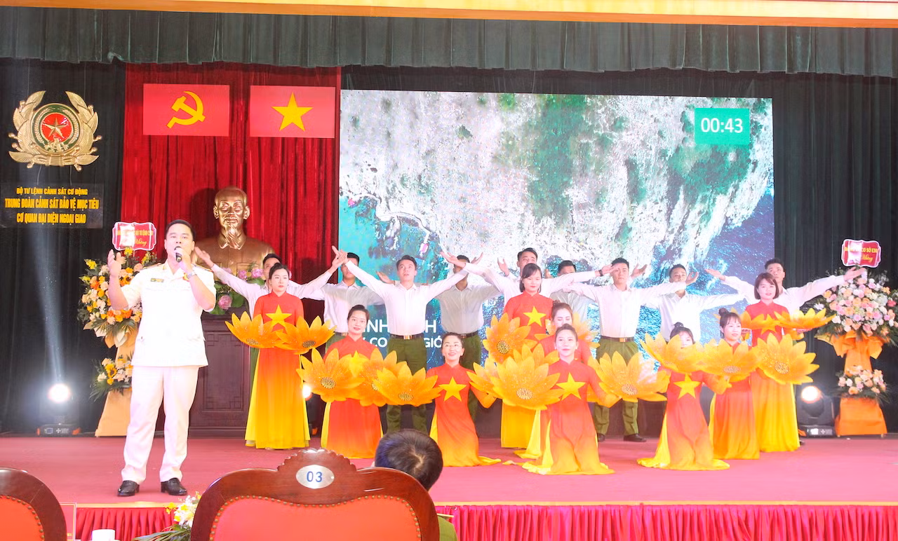 Sinh động, hấp dẫn Hội thi Bí thư Chi bộ giỏi trong Cụm thi đua số 5 Bộ Tư lệnh Cảnh sát cơ động -1