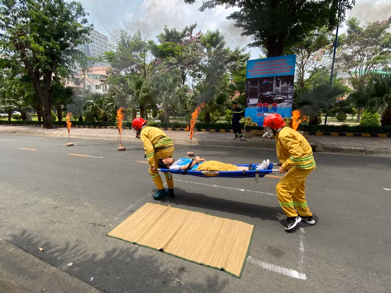 Nhân rộng mô hình “tổ phản ứng nhanh chữa cháy và cứu nạn cứu hộ-lực lượng vũ trang” -0