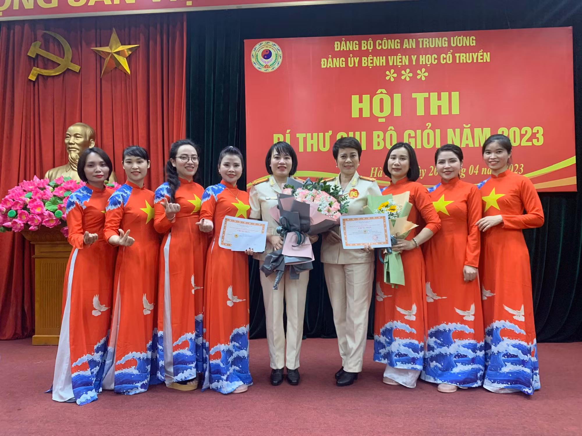 Hội thi Bí thư chi bộ giỏi năm 2023 của Đảng bộ Bệnh viện Y học cổ truyền Bộ Công an -0