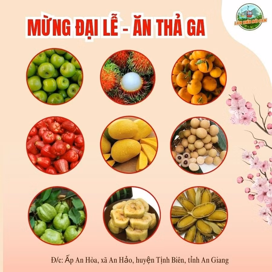 “Đại tiệc trên mây”: Cáp treo Núi Cấm - Buffet bánh dân gian, trái cây mừng lễ 30/4- 01/5 -0