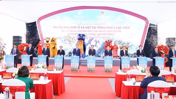 Phó Thủ tướng Chính phủ phát lệnh khởi công Dự án nhà ở xã hội tại Hải Phòng