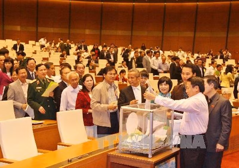 vệc lấy phiếu tín nhiệm nhằm nâng cao hiệu lực, hiệu quả hoạt động giám sát của quốc hội. ảnh ttxvn.jpg -0