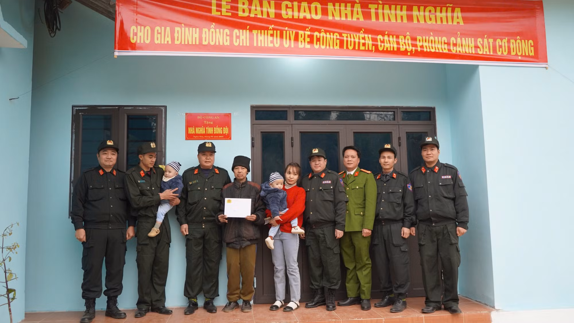 Bắc Kạn bàn giao nhà tình nghĩa cho CBCS từ kinh phí hỗ trợ của Bộ Công an -0