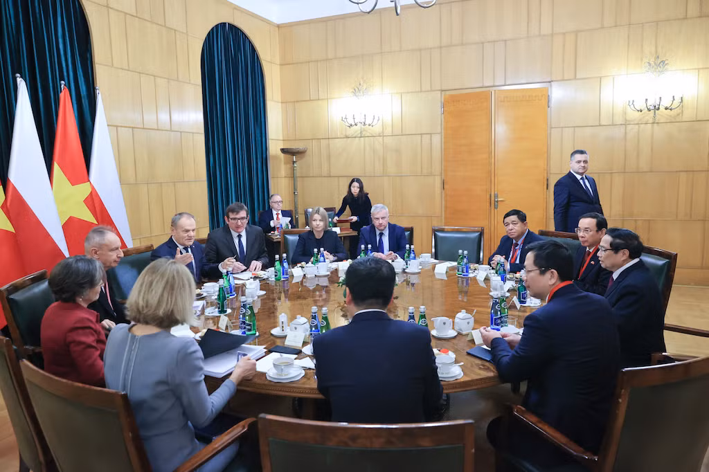 Thủ tướng Chính phủ Phạm Minh Chính đã gặp hẹp và hội đàm với Thủ tướng Ba Lan Donald Tusk. -0