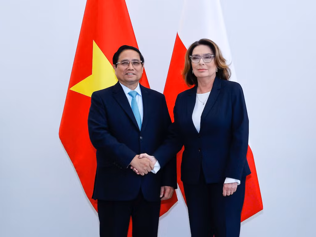Thủ tướng Chính phủ Phạm Minh Chính đã có cuộc hội kiến Chủ tịch Thượng viện Ba Lan Malgorzata Kidawa-Blonska. -0